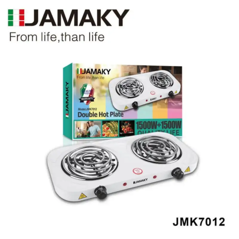 Плитка электрическая двухконфорочная JAMAKY JMK-7012 50436