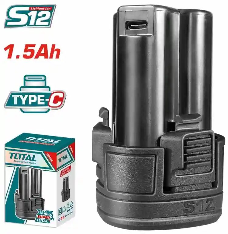 TBLI12152 - "ТОТАL" Аккумуляторная
батарея 12V, 1.5Ач.